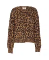 Aniye By Button Long-sleeved Sweater In Brown