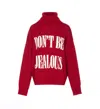 Aniye By High Collar Long Sleeve Sweater In Red