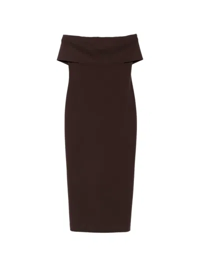 Aniye By Tara Midi Dress In Brown
