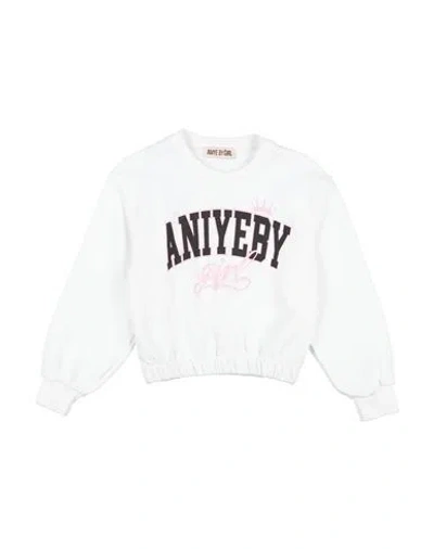 Aniye By Babies'  Toddler Girl Sweatshirt White Size 6 Cotton