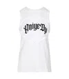 Aniye By Pleated Vest With Round Collar In White