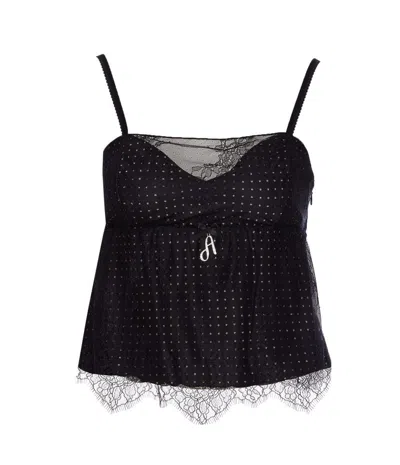 Aniye By Black Leonie Crop Top In Blue