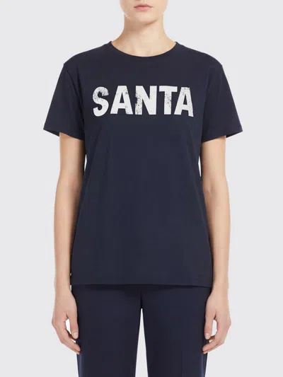 Aniye By Santa Print T-shirt In Black