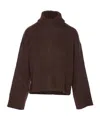 Aniye By Turtleneck Long-sleeved Sweater In Brown