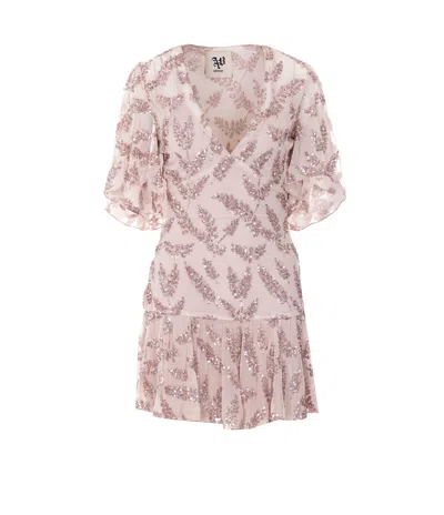 Aniye By Sequin-embellished Mini Dress In Pink