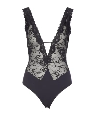 ANIYE BY V-NECK LACE BODYSUIT