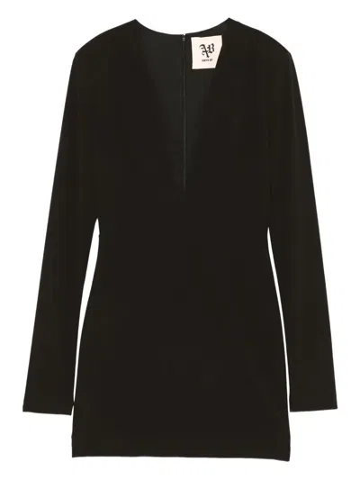 Aniye By V-neck Mini Dress In Black