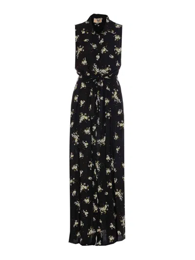 Aniye By Poppy Black Chemisier Violet Dress