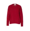 Aniye By Red Viven Round Neck Sweater In Red