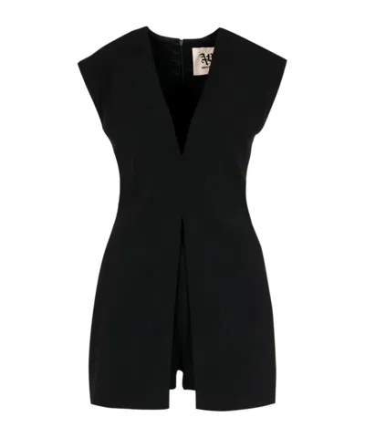 Aniye By V-neck Jumpsuit In Blue