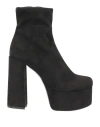 Aniye By Woman Ankle Boots Black Size 10 Textile Fibers