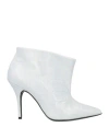 Aniye By Woman Ankle Boots Light Grey Size 11 Textile Fibers In Grey