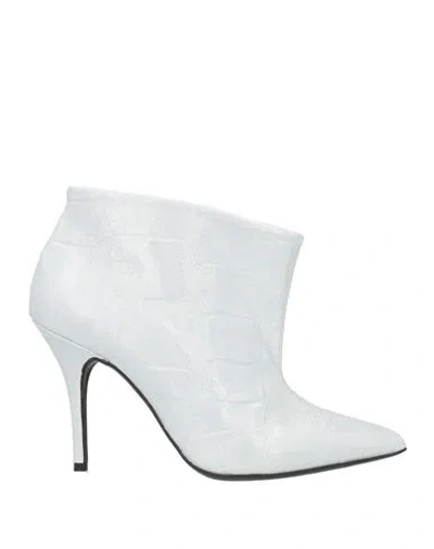 Aniye By Woman Ankle Boots Light Grey Size 11 Textile Fibers