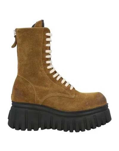 Aniye By Woman Ankle Boots Military Green Size 8 Goat Skin