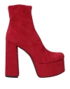 Aniye By Woman Ankle Boots Red Size 9 Textile Fibers In Red