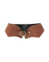 Aniye By Woman Belt Brown Size I Textile Fibers In Brown