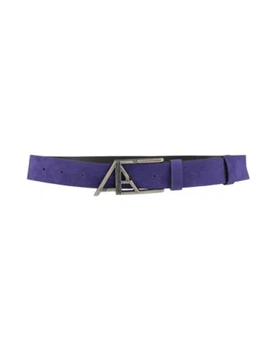 Aniye By Woman Belt Dark Purple Size 1 Textile Fibers In Blue