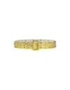 Aniye By Woman Belt Yellow Size 4 Soft Leather