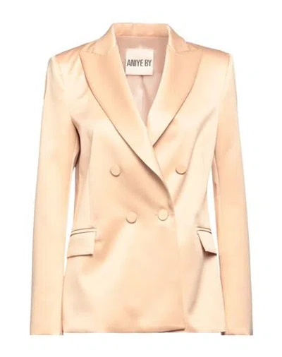 Aniye By Woman Blazer Apricot Size 10 Polyester, Elastane In Orange