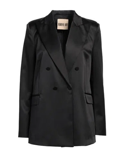 Aniye By Woman Blazer Black Size 10 Polyester, Elastane