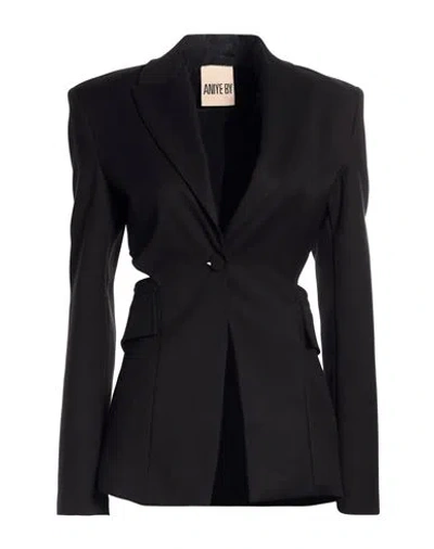 Aniye By Woman Blazer Black Size 4 Polyester, Viscose, Elastane