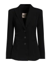 Aniye By Woman Blazer Black Size 4 Polyester, Elastane