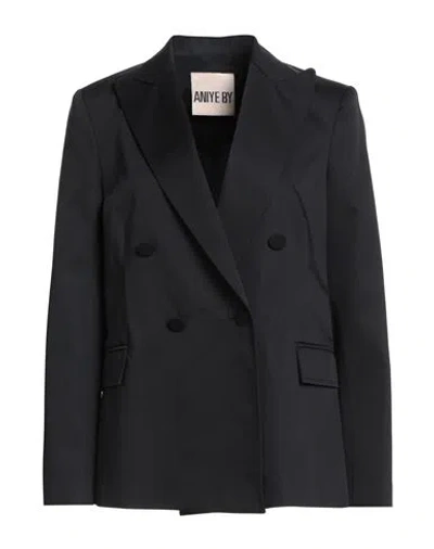 Aniye By Woman Blazer Black Size 8 Cotton, Elastane