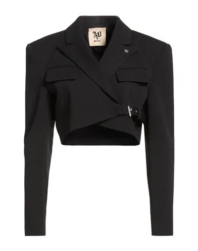 Aniye By Woman Blazer Black Size M Polyester, Elastane