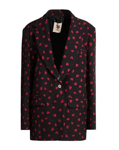Aniye By Woman Blazer Black Size M Polyester, Elastane