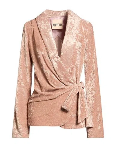 Aniye By Woman Blazer Blush Size 10 Polyester In Pink