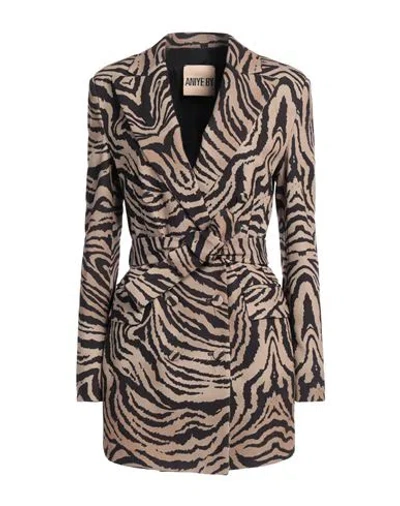 Aniye By Woman Blazer Camel Size 6 Polyester, Elastane In Beige
