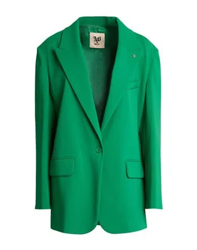 Aniye By Woman Blazer Green Size Xs Polyester, Elastane