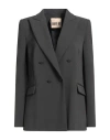Aniye By Woman Blazer Grey Size 4 Polyester, Elastane In Gray
