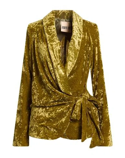 Aniye By Woman Blazer Khaki Size 10 Polyester In Sand