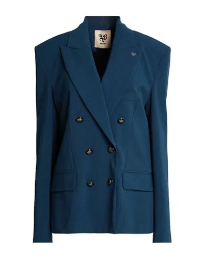 Aniye By Woman Blazer Navy Size S Viscose, Polyester, Polyamide, Elastane In Multi