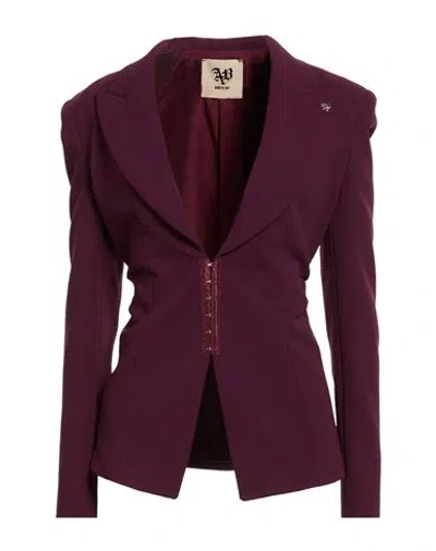 Aniye By Woman Blazer Plum Size L Polyester, Elastane In Purple