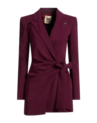 Aniye By Woman Blazer Plum Size Xs Polyester, Elastane In Burgundy