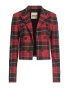 Aniye By Woman Blazer Red Size 4 Polyester, Viscose, Elastane