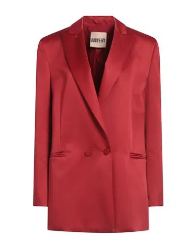 Aniye By Woman Blazer Red Size 6 Polyester, Elastane