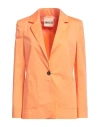 Aniye By Woman Blazer Salmon Pink Size 4 Cotton, Elastane