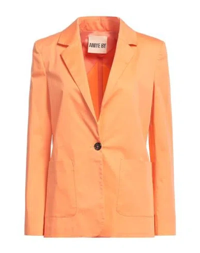 Aniye By Woman Blazer Salmon Pink Size 4 Cotton, Elastane