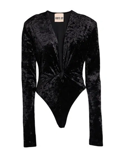 Aniye By Woman Bodysuit Black Size 8 Polyester, Elastane