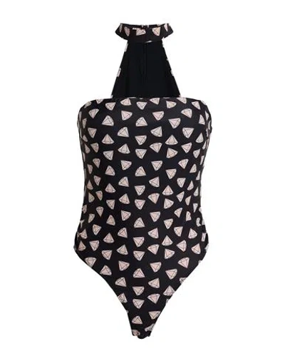 Aniye By Woman Bodysuit Black Size 8 Polyester, Elastane