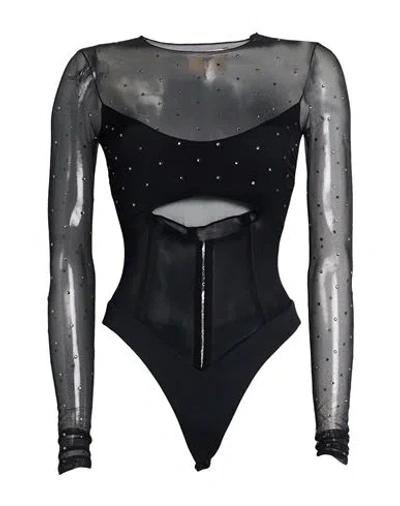 Aniye By Woman Bodysuit Black Size L Polyamide, Elastane