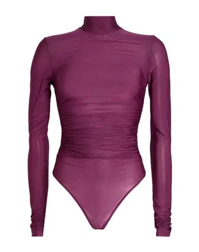 Aniye By Woman Bodysuit Garnet Size S Polyester, Elastane In Red
