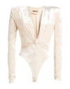 Aniye By Woman Bodysuit Ivory Size 4 Polyester, Elastane