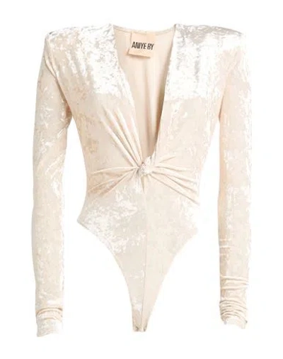 Aniye By Woman Bodysuit Ivory Size 4 Polyester, Elastane