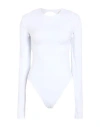 Aniye By Woman Bodysuit White Size L Polyamide, Elastane