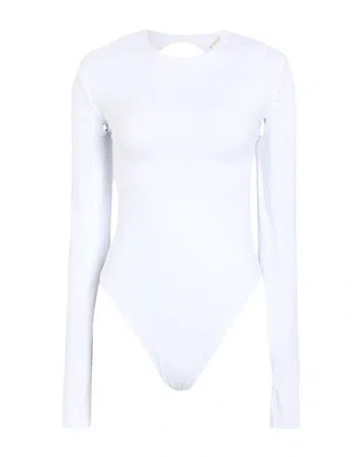 Aniye By Woman Bodysuit White Size L Polyamide, Elastane