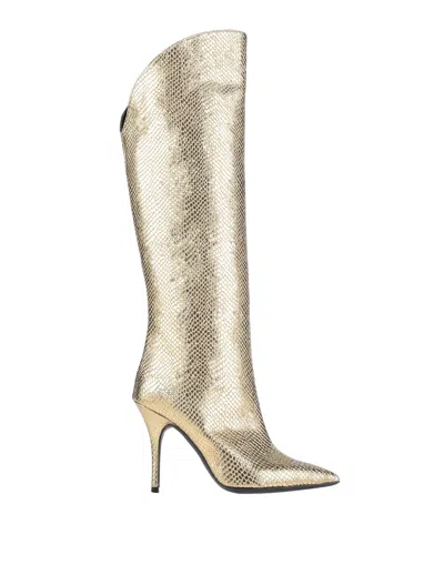 Aniye By Knee Boots In Gold